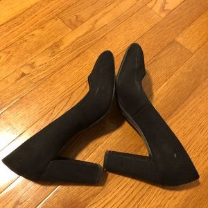 Merona black block heels